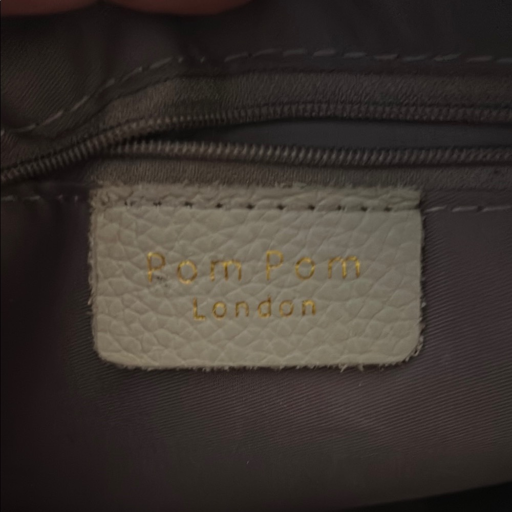 Stone Crossbody Bag with Pink Chevron Strap - Picture 2 of 15
